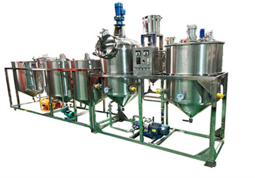 benin high efficiency soybean oil refining machine